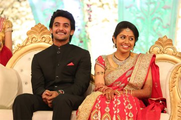 Hero Aadi Wedding Reception Photos